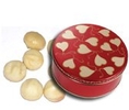 3/4 lb Macadamia Nuts Tin - Sweet Hearts