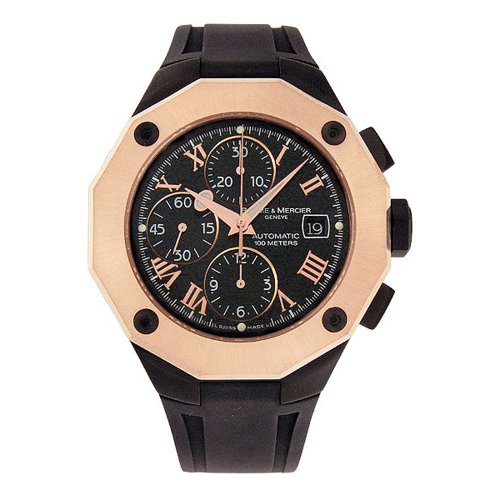 Baume & Mercier Men's 8712 Riviera Rose-Gold Chronograph Watch รูปที่ 1