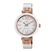 รูปย่อ AK Anne Klein Women's 109652RGWT Rosegold-Tone White Plastic Bezel and Bangle Bracelet Watch รูปที่1