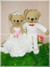 รูปย่อ ตุ๊กตาหมีแต่งงานกระโปรงย้วย (มี 3 ขนาดให้เลือกคะ) รูปที่5