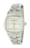 BCBGMAXAZRIA Women's BG8245 Analog Icon Silver White Dial Watch