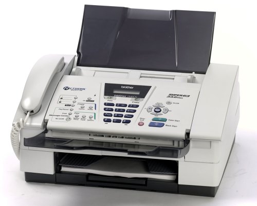 Brother IntelliFAX 1940CN - Multifunction ( copier / fax / printer ) - color - ink-jet - copying (up to): 17 ppm (mono) / 11 ppm (color) - printing (up to): 20 ppm (mono) / 15 ppm (color) - 33.6 Kbps - Hi-Speed USB, 10/100 Base-TX รูปที่ 1