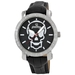 รูปย่อ Just Bling Men's JB-8100L-D "Nitro Beatz Combo Silver" Stainless Steel Skull Leather Diamond Watch รูปที่1