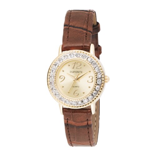 Dufonte Women's 73045CH Sunray Brown Strap Watch รูปที่ 1