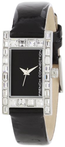 French Connection Women's FC1021B Classic Black Leather Stainless Steel Case Watch รูปที่ 1