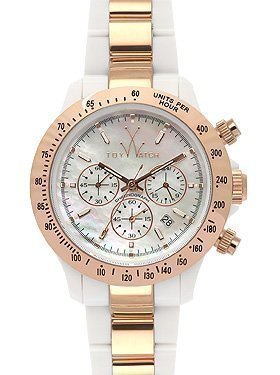 Heavy Metal Plasteramic Watch Collection - Rose Gold Chrono White รูปที่ 1