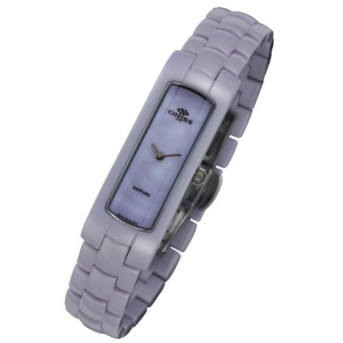 Oniss #ON8045-L Women's Ceramica Amor Collection Petite Light Lavendar Ceramic Watch รูปที่ 1