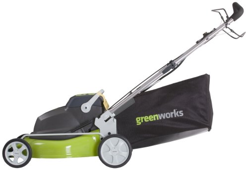 Greenworks 25092 18-Inch 24-Volt Cordless Electric Bag/Mulch Self Propelled Lawn Mower รูปที่ 3