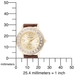 รูปย่อ Dufonte Women's 73045CH Sunray Brown Strap Watch รูปที่4