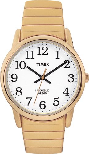 Timex Men's T20481 Easy Reader Gold-Tone Expansion Band Watch รูปที่ 1