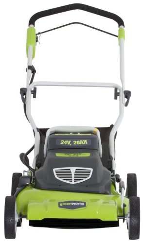 Greenworks 25222 20-Inch 24-Volt Cordless Electric Lawn Mower with Removable Battery รูปที่ 4
