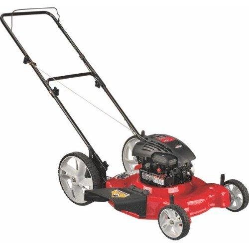 Yard Machines 11A-B04E000 21-Inch 158cc Briggs & Stratton 500 Series Mulch/Side Discharge Gas Powered Push Lawn Mower with High Rear Wheels รูปที่ 1