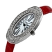 รูปย่อ Golden Classic Women's 5146_red Spring Fling Oval Rhinestone Crocodile-Print Leather Watch รูปที่4