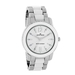 รูปย่อ AK Anne Klein Women's 109299WTSV Swarovski Crystals Silver-Tone and White Enamel Accented Watch รูปที่1