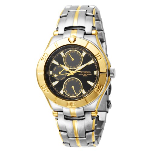 Armitron Men's 204224BKTT Two-Tone Multi-Function Black Dial Watch รูปที่ 1