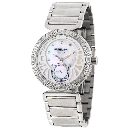 Stuhrling Original Women's 504B.12117 Soiree Elite Diamond White Mother-Of-Pearl Dial Watch รูปที่ 1