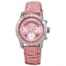 รูปย่อ Just Bling Women's JB-6237-A "Venus Silver Pink" Designer Leather Diamond Watch รูปที่1