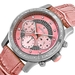 รูปย่อ Just Bling Women's JB-6237-A "Venus Silver Pink" Designer Leather Diamond Watch รูปที่2