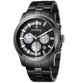 Just Bling Men's JB-6218-H Classic Black Ion Chronograph Diamond Watch