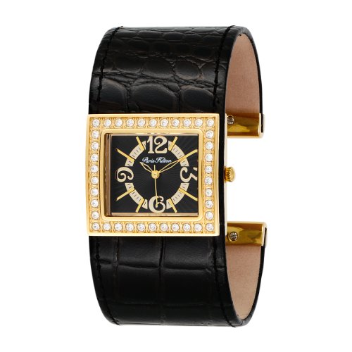 Paris Hilton Women's 138.5116.60 Bangle Square Black Dial Watch รูปที่ 1