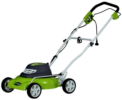 Greenworks 25012 18-Inch 12 Amp Electric Mulch/Side Discharge Lawn Mower With Single Level Height Adjust รูปที่ 1