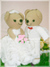 รูปย่อ ตุ๊กตาหมีแต่งงานกระโปรงย้วย (มี 3 ขนาดให้เลือกคะ) รูปที่6