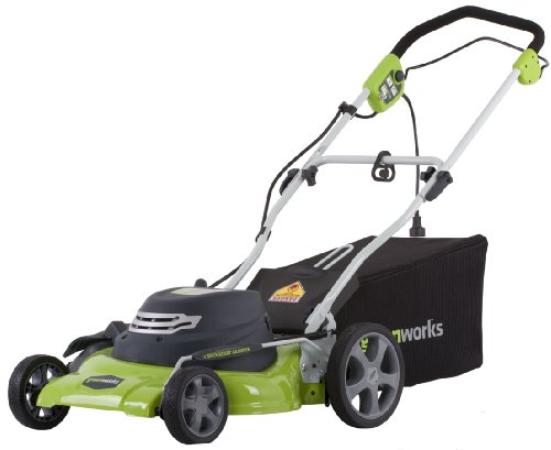 Greenworks 25022 20-Inch 12 Amp Electric Bag/Mulch/Side Discharge Lawn Mower รูปที่ 1