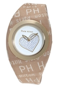 Paris Hilton Women's Brown Heart Cuff Watch