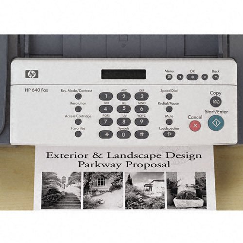 HP Products - HP - Fax 640 w/Copying - Sold As 1 Each - Multifunction faxing and copying. - 14.4 Kbps fax modem sends a page in 6 seconds. - Delivers 4 B/W copies/min. - 600 x 300 dpi copy resolution. - รูปที่ 3