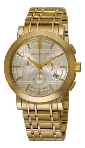 Burberry Men's BU1757 Heritage Gold-Plated Stainless Steel Gold Chronograph Dial Watch รูปที่ 1