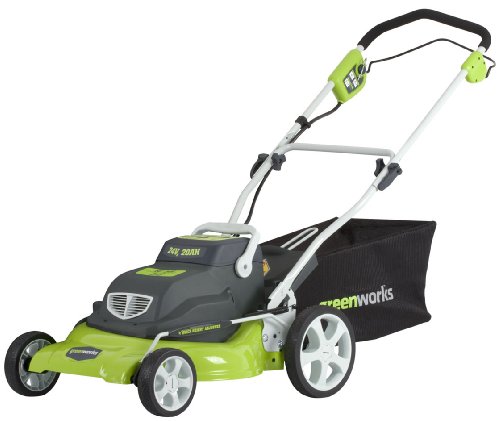 Greenworks 25222 20-Inch 24-Volt Cordless Electric Lawn Mower with Removable Battery รูปที่ 1