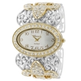 Geneva Women's Platinum Large Cuff Watch