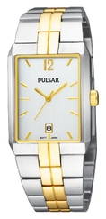 Pulsar Men's PXDB50 Two-Tone Case and Bracelet Silver Dial Watch