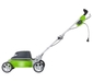 รูปย่อ Greenworks 25012 18-Inch 12 Amp Electric Mulch/Side Discharge Lawn Mower With Single Level Height Adjust รูปที่2