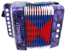 รูปย่อ DeRosa Childrens Purple 7 Key Toy Accordion Squeeze Box รูปที่1