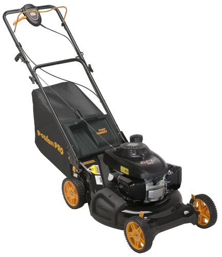 Poulan Pro PR160Y21RDP 21-Inch 160cc Honda Gas-Powered Side Discharge/Bag/Mulch RWD Self-Propelled Lawn Mower รูปที่ 1