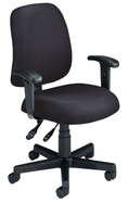 OFM Stain-Resistant Task Seating - Black 