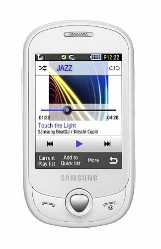 Samsung C3510 Genoa Unlocked Quad-Band Touchscreen Phone with Camera, Bluetooth, MP3 and MicroSD Slot--International Version with Warranty (White) ( Samsung Mobile ) รูปที่ 2