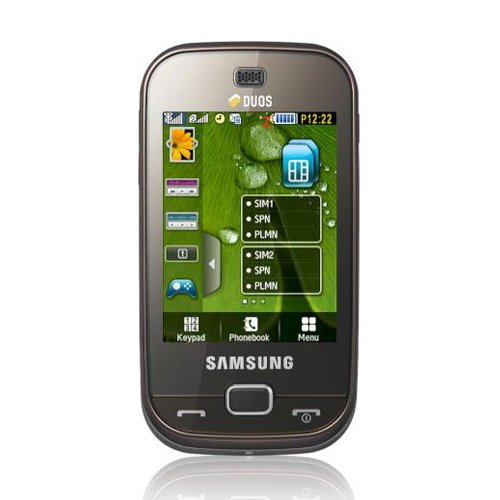 Samsung B5722 Unlocked Dual Sim Phone with 3.1 MP Camera, FM Radio, Bluetooth, MicroSD Slot--International Version with Warranty (Dark Brown) รูปที่ 1