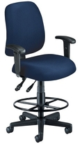 OFM Stain-Resistant Task Seating - Navy 