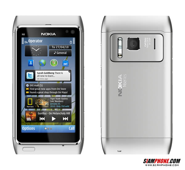 ขายเครื่องNokia(แท้) ใหม่แกะกล่อง ใช้ได้ไม่ถึงเดือน มี2เครื่อง Nokia N8 และ Nokia C3-01 รูปที่ 1