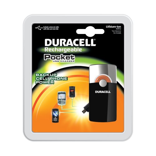 Duracell Pocket USB Charger with Lithium ion battery / includes universal cable with USB and mini USB, รูปที่ 1