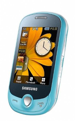 Samsung C3510 Genoa Unlocked Quad-Band Touchscreen Phone with Camera, Bluetooth, MP3 and MicroSD Slot--International Version with Warranty (Blue) ( Samsung Mobile ) รูปที่ 1