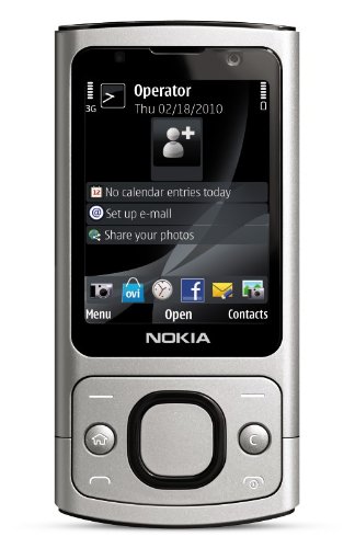 Nokia  6700 Slide Unlocked Phone--US Version with Full Warranty (Silver) รูปที่ 1