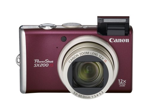 Review Canon PowerShot SX200IS 12.1 Megapixel Digital Camera with 12x Wide Angle Optical Image Stabilized Zoom and 3.0-inch LCD (Red) รูปที่ 1
