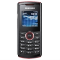 Samsung E2121 Unlocked Dual-Band GSM Phone with Camera, Stereo FM Radio, MP3 Player and microSD Slot--International Version with Warranty (Black/Red)