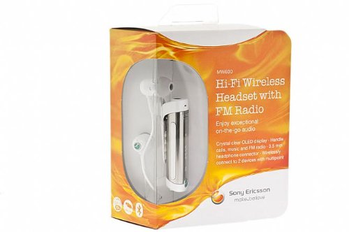 Sony Ericsson Hi-Fi Bluetooth Stereo Headset with FM Radio (White) รูปที่ 3