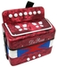 รูปย่อ DeRosa Childrens Red 7 Key Toy Accordion Squeeze Box รูปที่4