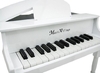 รูปย่อ Gloss White "Baby" Grand 30 Key Childs Piano With Bench รูปที่2