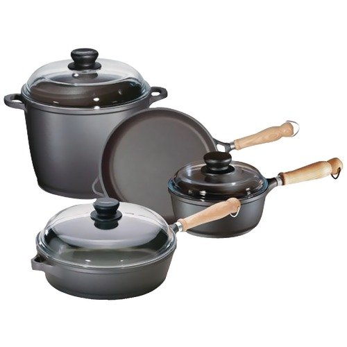 NEW BERNDES 674005 7-PIECE CAST ALUMINUM COOKWARE SET (ELECTRONICS-OTHER) รูปที่ 1